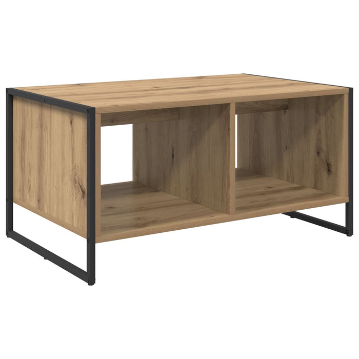 Masă de cafea Stejar artizanal 80 x 50 x 40 cm Lemn compozit - WALTI WALTI