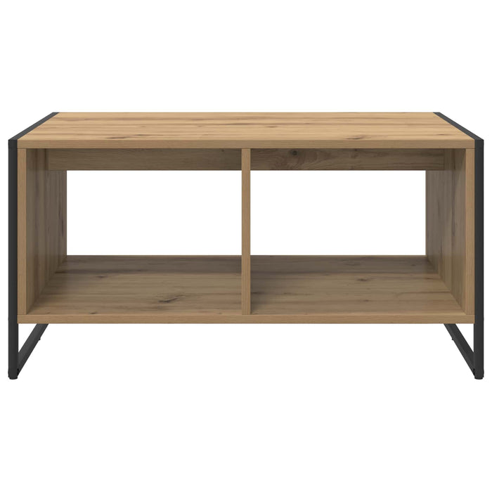 Masă de cafea Stejar artizanal 80 x 50 x 40 cm Lemn compozit - WALTI WALTI