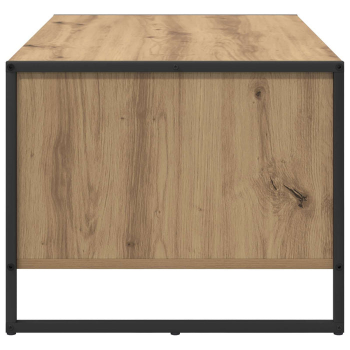 Masă de cafea Stejar artizanal 80 x 50 x 40 cm Lemn compozit - WALTI WALTI
