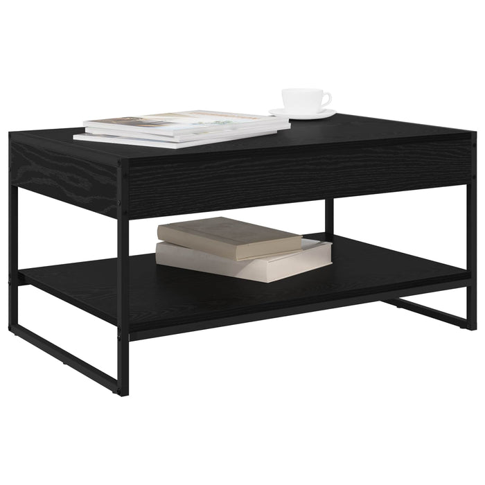 Masă de cafea Stejar Negru 80 x 50 x 40 cm Lemn compozit - WALTI WALTI