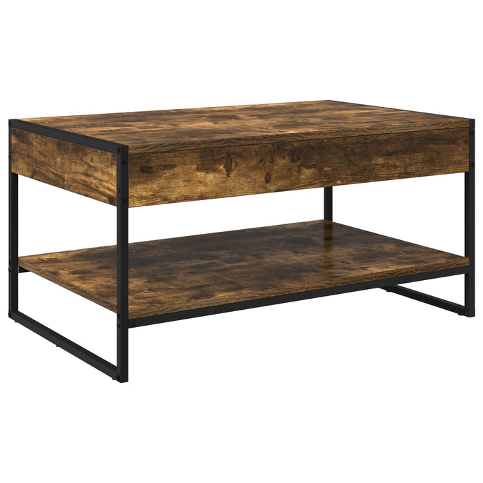 Masă de cafea Stejar fumuriu 80 x 50 x 40 cm Lemn compozit - WALTI WALTI