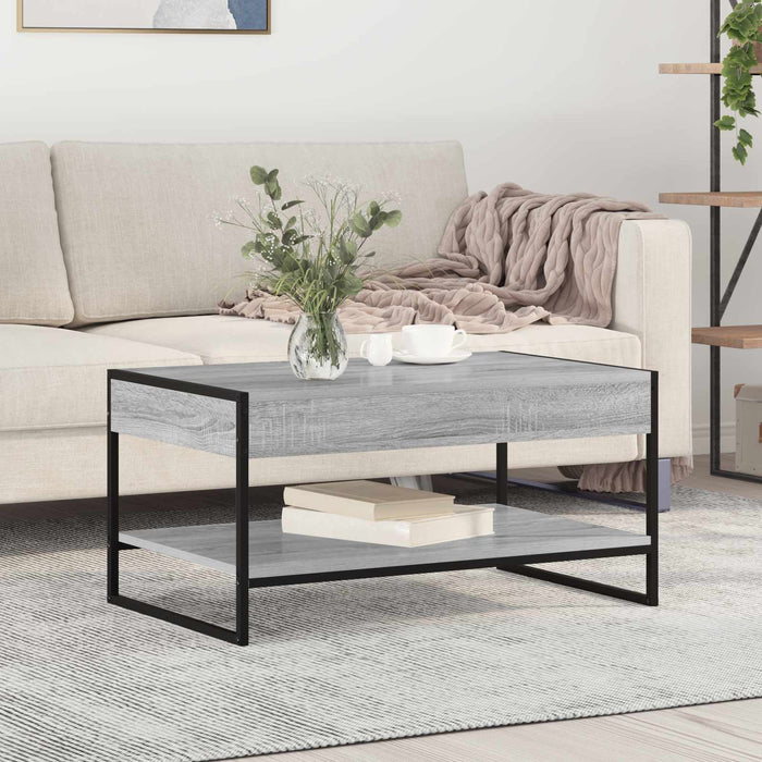 Masă de cafea Gri Sonoma 80 x 50 x 40 cm Lemn compozit - WALTI WALTI