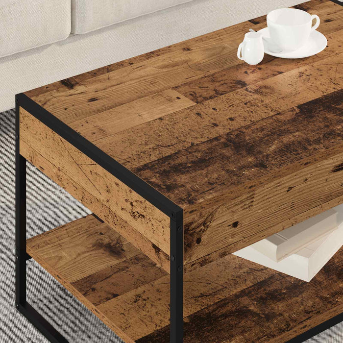 Masă de cafea Lemn Vechi 80 x 50 x 40 cm Lemn compozit - WALTI WALTI