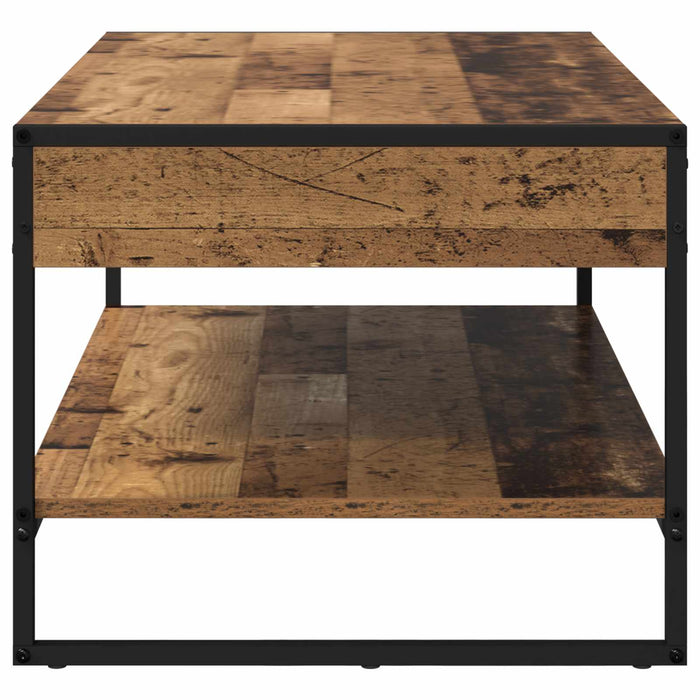 Masă de cafea Lemn Vechi 80 x 50 x 40 cm Lemn compozit - WALTI WALTI