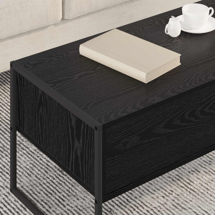 Masă de cafea Stejar Negru 100 x 46 x 40 cm Lemn compozit - WALTI WALTI