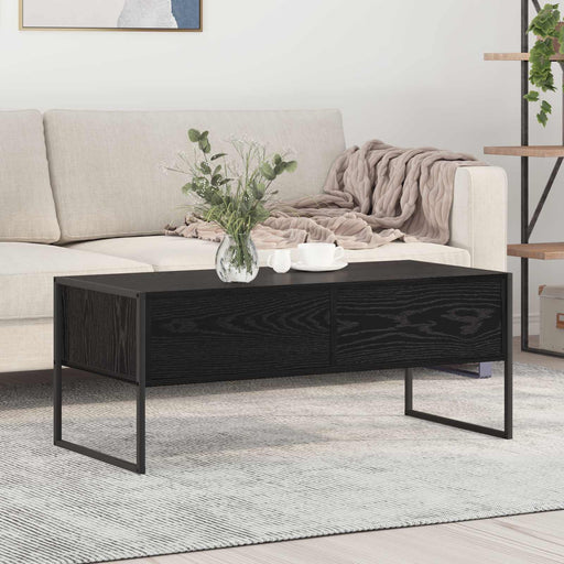 Masă de cafea Stejar Negru 100 x 46 x 40 cm Lemn compozit - WALTI WALTI