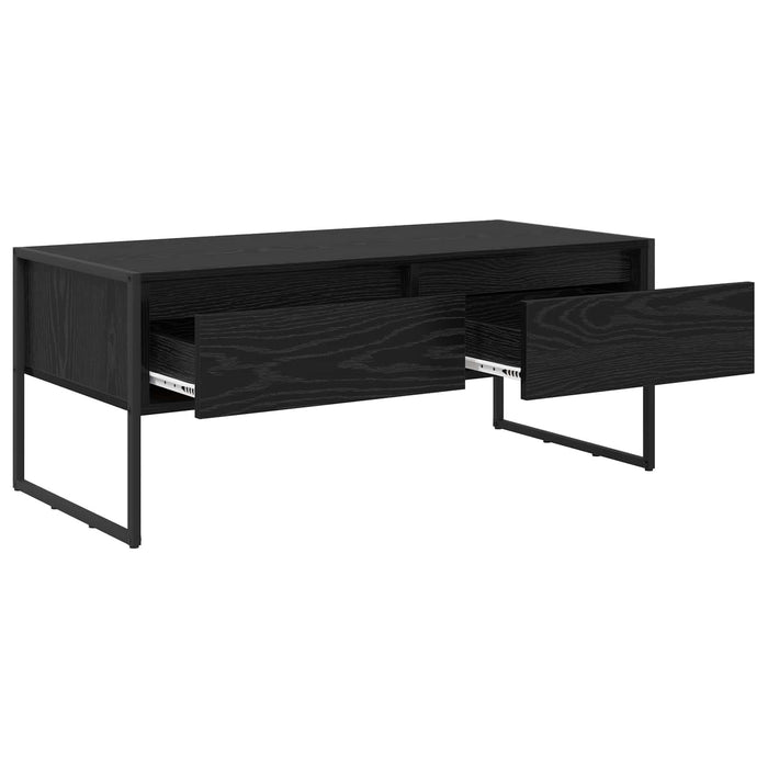 Masă de cafea Stejar Negru 100 x 46 x 40 cm Lemn compozit - WALTI WALTI