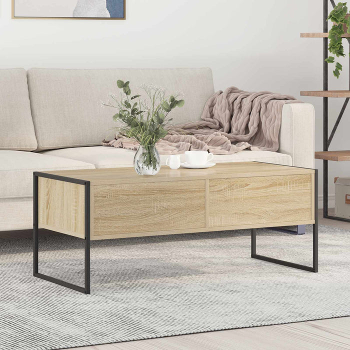 Masă de cafea cu sertar Sonoma 100 x 46 x 40 cm Lemn compozit - WALTI WALTI