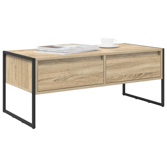 Masă de cafea cu sertar Sonoma 100 x 46 x 40 cm Lemn compozit - WALTI WALTI
