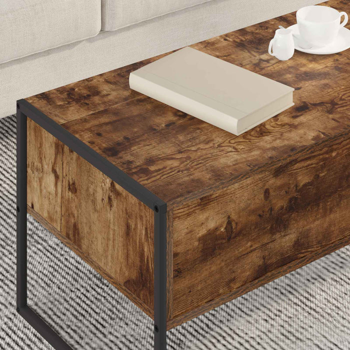 Masă de cafea Stejar fumuriu 100 x 46 x 40 cm Lemn compozit - WALTI WALTI