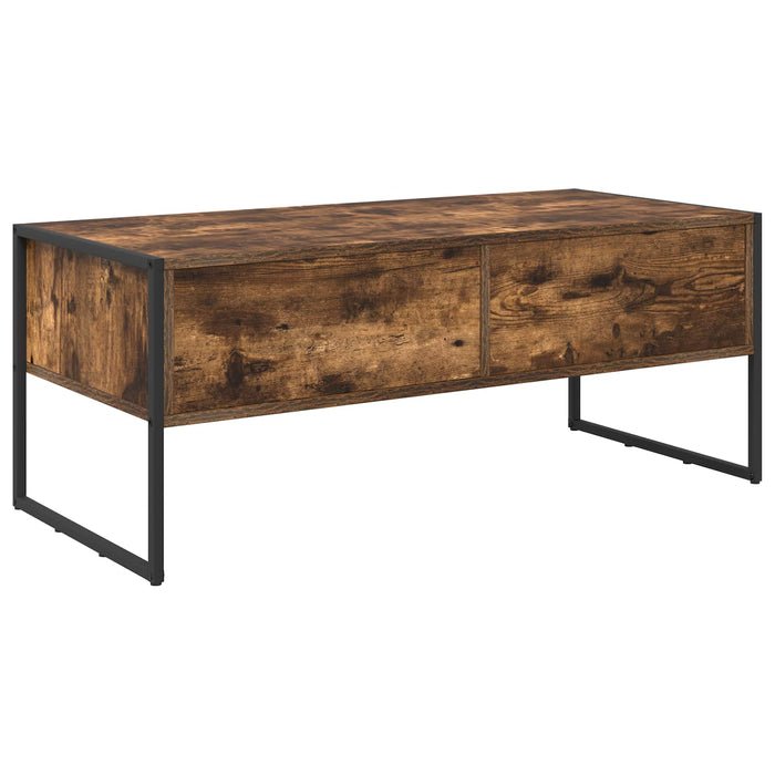 Masă de cafea Stejar fumuriu 100 x 46 x 40 cm Lemn compozit - WALTI WALTI