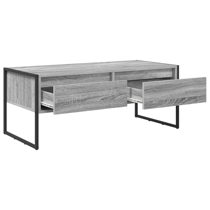 Masă de cafea Gri Sonoma 100 x 46 x 40 cm Lemn compozit - WALTI WALTI
