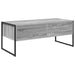 Masă de cafea Gri Sonoma 100 x 46 x 40 cm Lemn compozit - WALTI WALTI