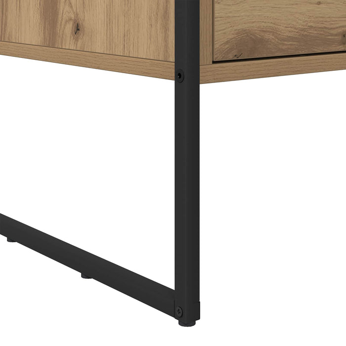 Masă de cafea Stejar artizanal 100 x 46 x 40 cm Lemn compozit - WALTI WALTI