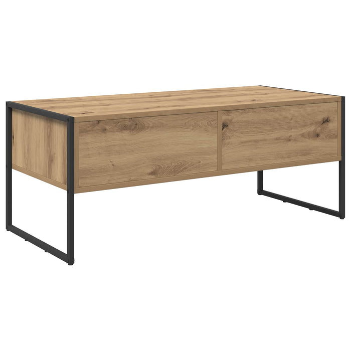 Masă de cafea Stejar artizanal 100 x 46 x 40 cm Lemn compozit - WALTI WALTI