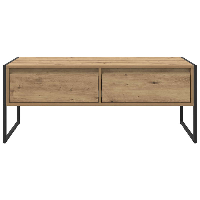 Masă de cafea Stejar artizanal 100 x 46 x 40 cm Lemn compozit - WALTI WALTI