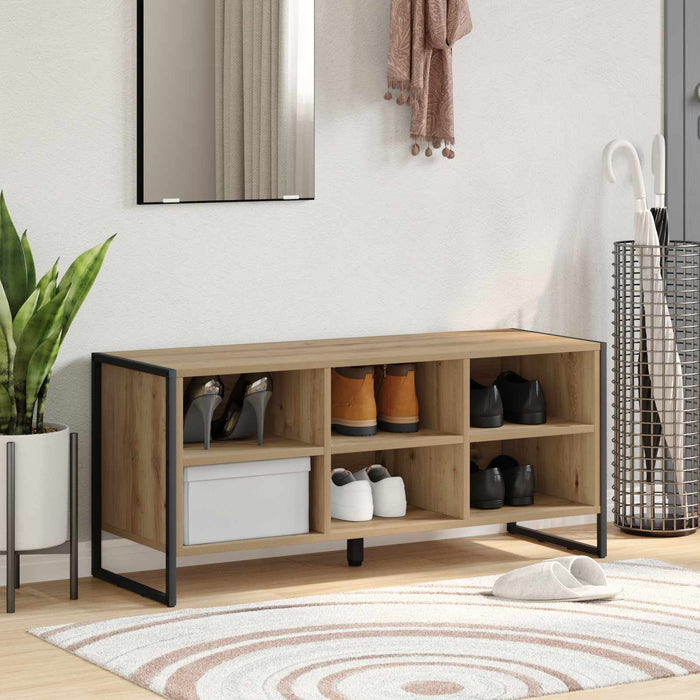 Dulap pentru pantofi Stejar artizanal 100 x 35 x 44 cm - WALTI WALTI