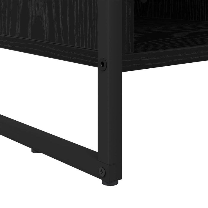 Dulap pentru pantofi Stejar Negru 60 x 35 x 44 cm Lemn compozit - WALTI WALTI