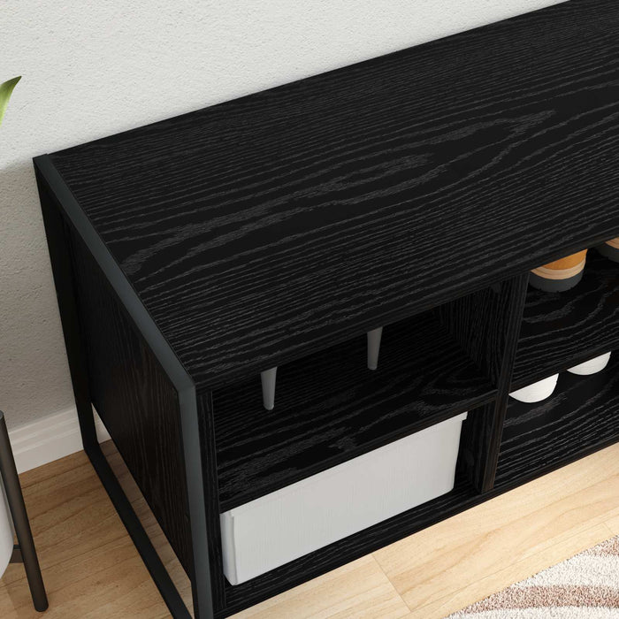 Dulap pentru pantofi Stejar Negru 60 x 35 x 44 cm Lemn compozit - WALTI WALTI