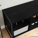 Dulap pentru pantofi Stejar Negru 60 x 35 x 44 cm Lemn compozit - WALTI WALTI