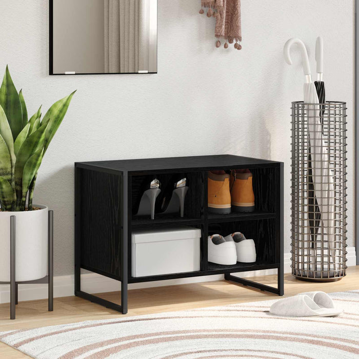 Dulap pentru pantofi Stejar Negru 60 x 35 x 44 cm Lemn compozit - WALTI WALTI