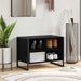 Dulap pentru pantofi Stejar Negru 60 x 35 x 44 cm Lemn compozit - WALTI WALTI