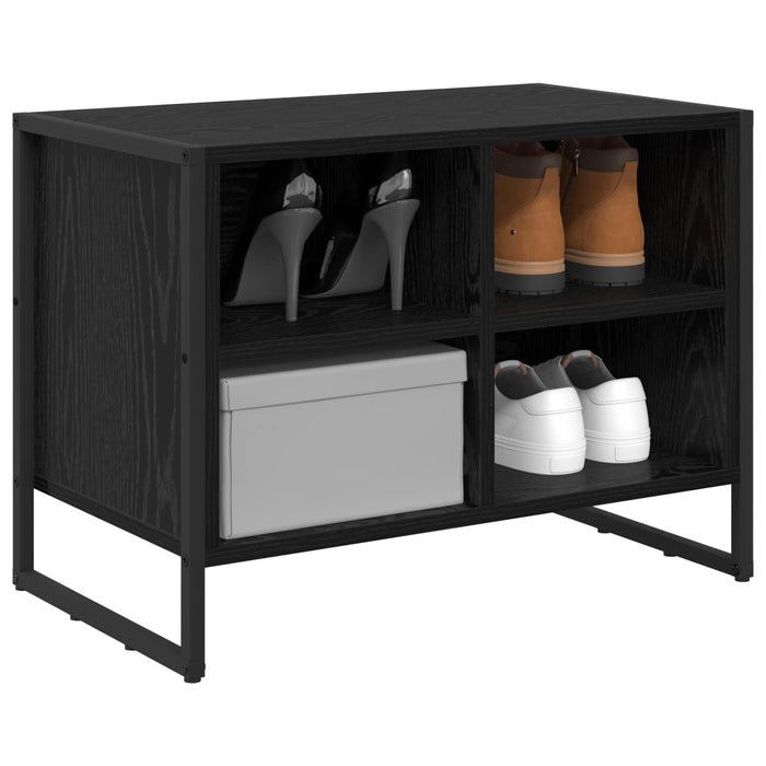 Dulap pentru pantofi Stejar Negru 60 x 35 x 44 cm Lemn compozit - WALTI WALTI