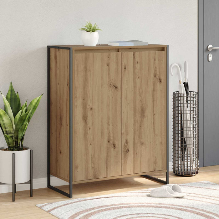 Dulap pentru pantofi cu ușă Stejar artizanal 79 x 36 x 100 cm - WALTI WALTI