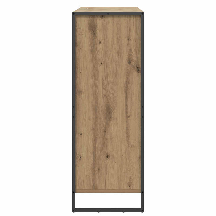 Dulap pentru pantofi cu ușă Stejar artizanal 79 x 36 x 100 cm - WALTI WALTI