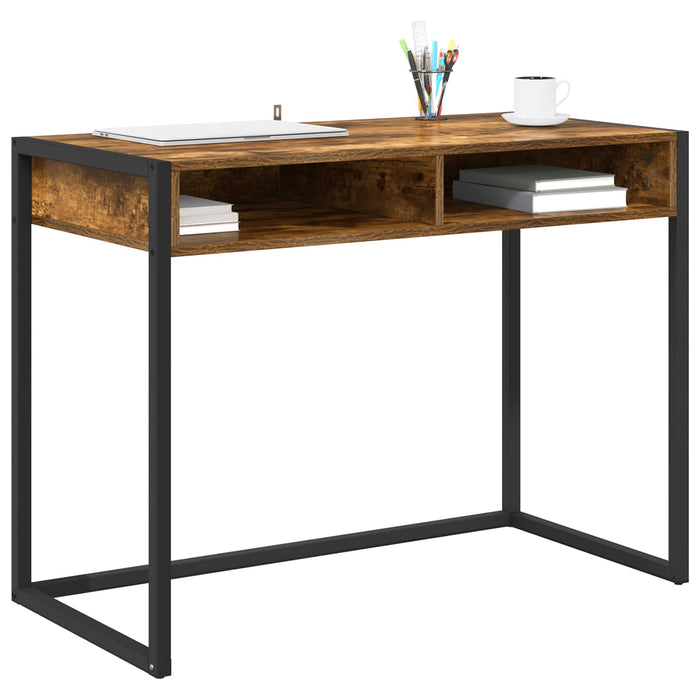 Birou Stejar fumuriu 100 x 50 x 75 cm Lemn compozit - WALTI WALTI
