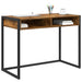 Birou Stejar fumuriu 100 x 50 x 75 cm Lemn compozit - WALTI WALTI