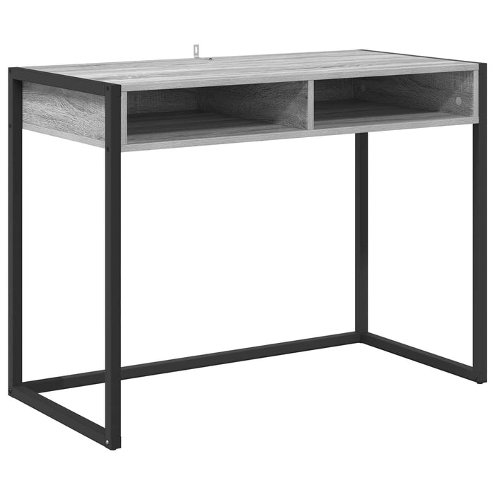 Birou cu depozitare Gri Sonoma 100 x 50 x 75 cm Lemn compozit - WALTI WALTI