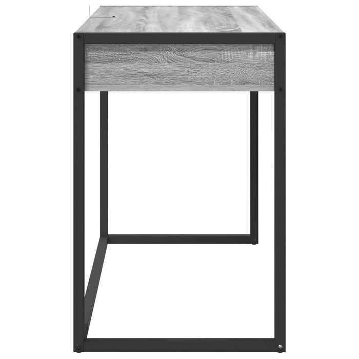 Birou cu depozitare Gri Sonoma 100 x 50 x 75 cm Lemn compozit - WALTI WALTI