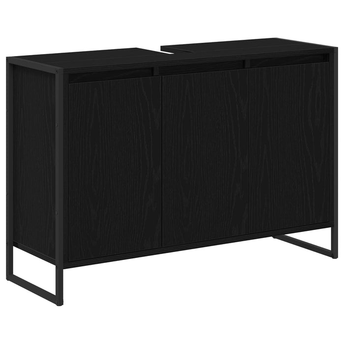 Dulap de Baie cu ușă Stejar Negru 90 x 30 x 60 cm Lemn compozit - WALTI WALTI
