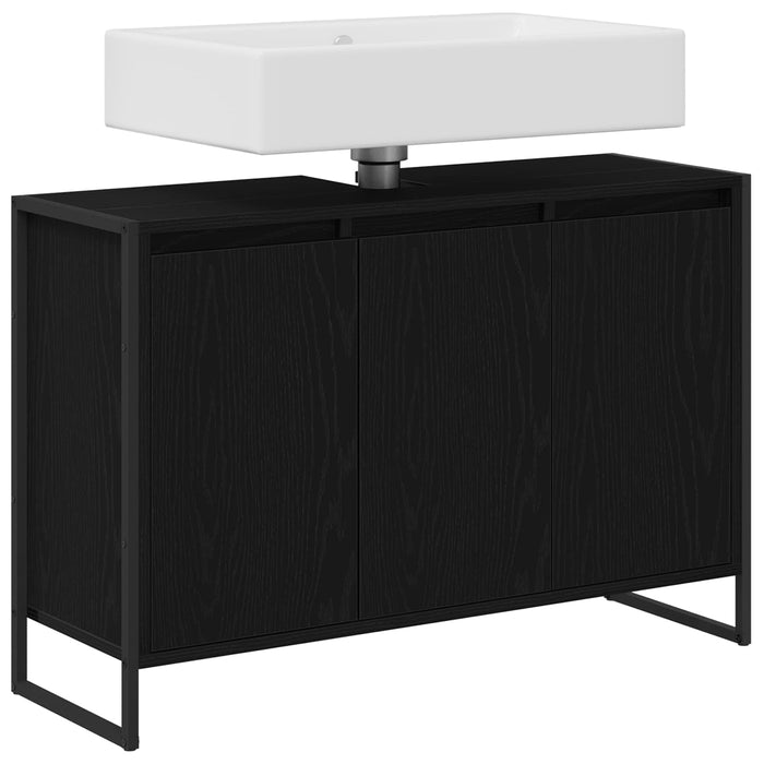 Dulap de Baie cu ușă Stejar Negru 90 x 30 x 60 cm Lemn compozit - WALTI WALTI