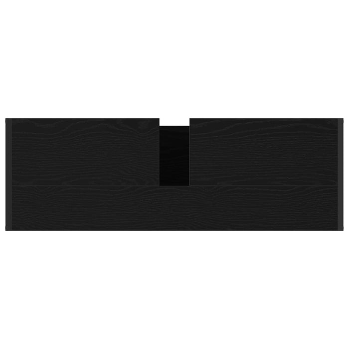 Dulap de Baie cu ușă Stejar Negru 90 x 30 x 60 cm Lemn compozit - WALTI WALTI
