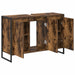 Dulap de Baie Stejar fumuriu 90 x 30 x 60 cm Lemn compozit - WALTI WALTI