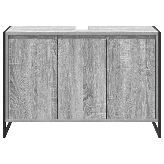 Dulap de Baie cu ușă Gri Sonoma 90 x 30 x 60 cm Lemn compozit - WALTI WALTI