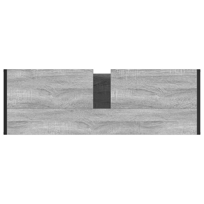Dulap de Baie cu ușă Gri Sonoma 90 x 30 x 60 cm Lemn compozit - WALTI WALTI