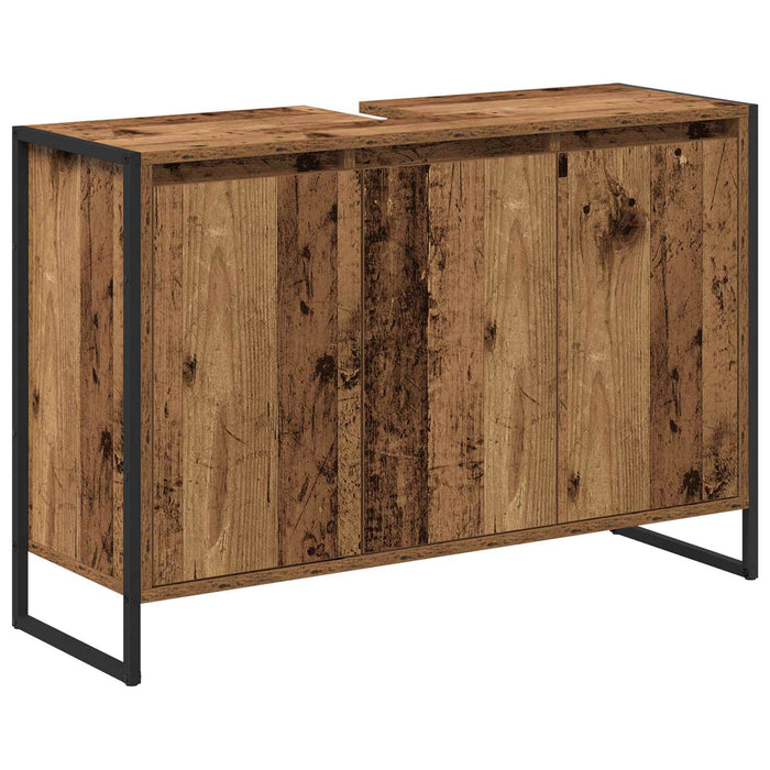 Dulap de Baie cu ușă Lemn Vechi 90 x 30 x 60 cm Lemn compozit - WALTI WALTI