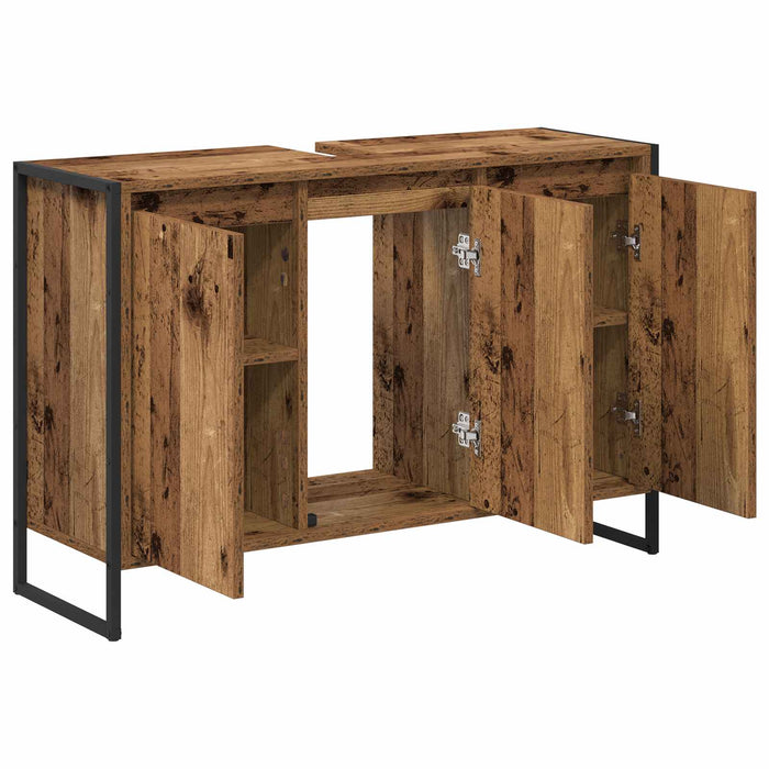 Dulap de Baie cu ușă Lemn Vechi 90 x 30 x 60 cm Lemn compozit - WALTI WALTI