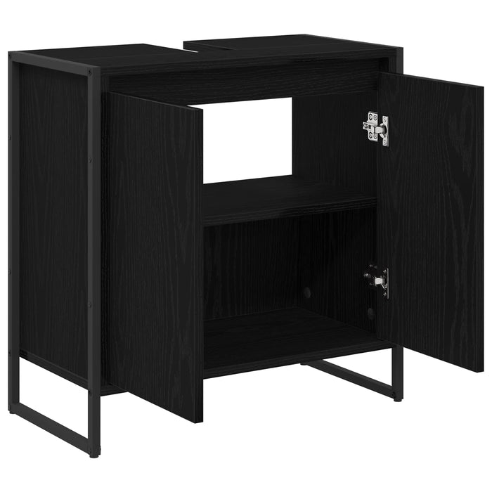 Dulap de Baie cu ușă Stejar Negru 60 x 30 x 60 cm Lemn compozit - WALTI WALTI