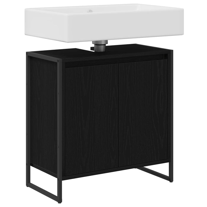 Dulap de Baie cu ușă Stejar Negru 60 x 30 x 60 cm Lemn compozit - WALTI WALTI