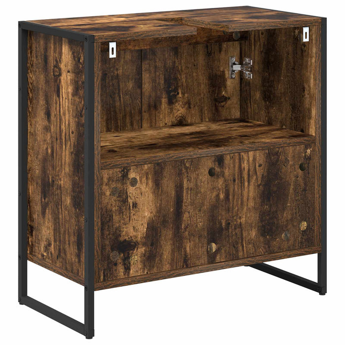 Dulap de Baie Stejar fumuriu 60 x 30 x 60 cm Lemn compozit - WALTI WALTI