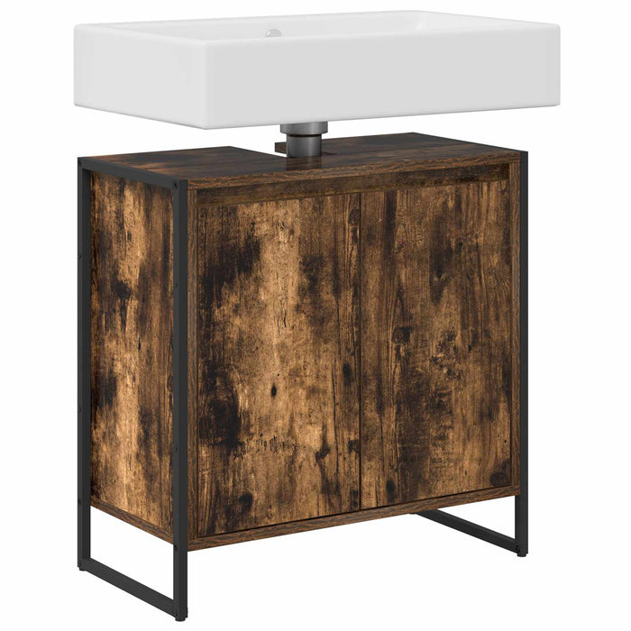 Dulap de Baie Stejar fumuriu 60 x 30 x 60 cm Lemn compozit - WALTI WALTI
