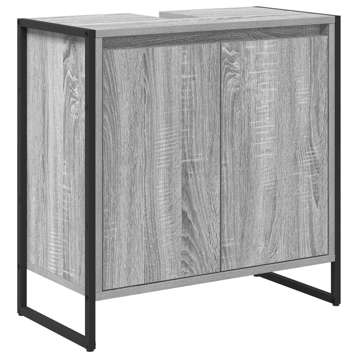 Dulap de Baie cu ușă Gri Sonoma 60 x 30 x 60 cm Lemn compozit - WALTI WALTI