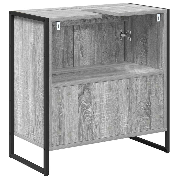 Dulap de Baie cu ușă Gri Sonoma 60 x 30 x 60 cm Lemn compozit - WALTI WALTI