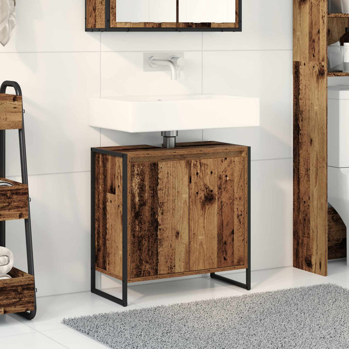 Dulap de Baie cu ușă Lemn Vechi 60 x 30 x 60 cm Lemn compozit - WALTI WALTI
