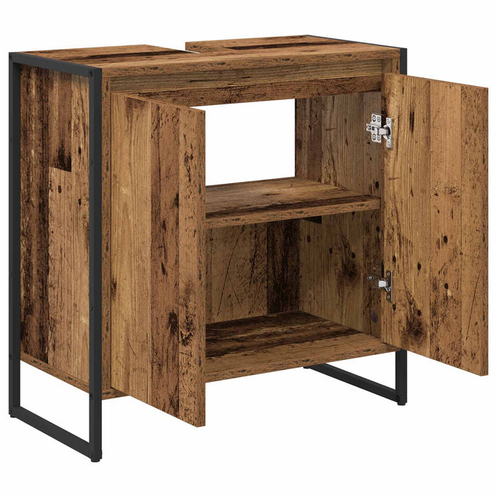 Dulap de Baie cu ușă Lemn Vechi 60 x 30 x 60 cm Lemn compozit - WALTI WALTI