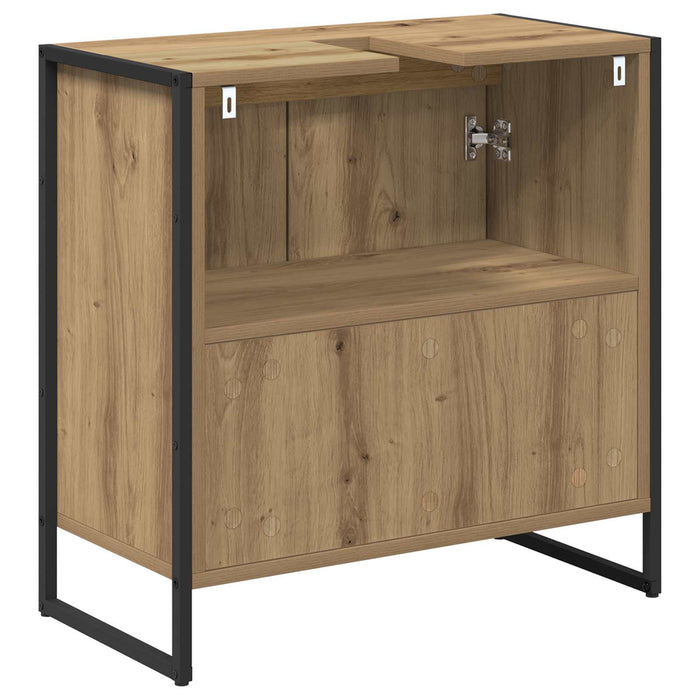 Dulap de Baie Stejar artizanal 60 x 30 x 60 cm Lemn compozit - WALTI WALTI